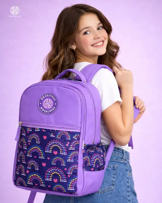 Hikerovers Purple School Bagpack