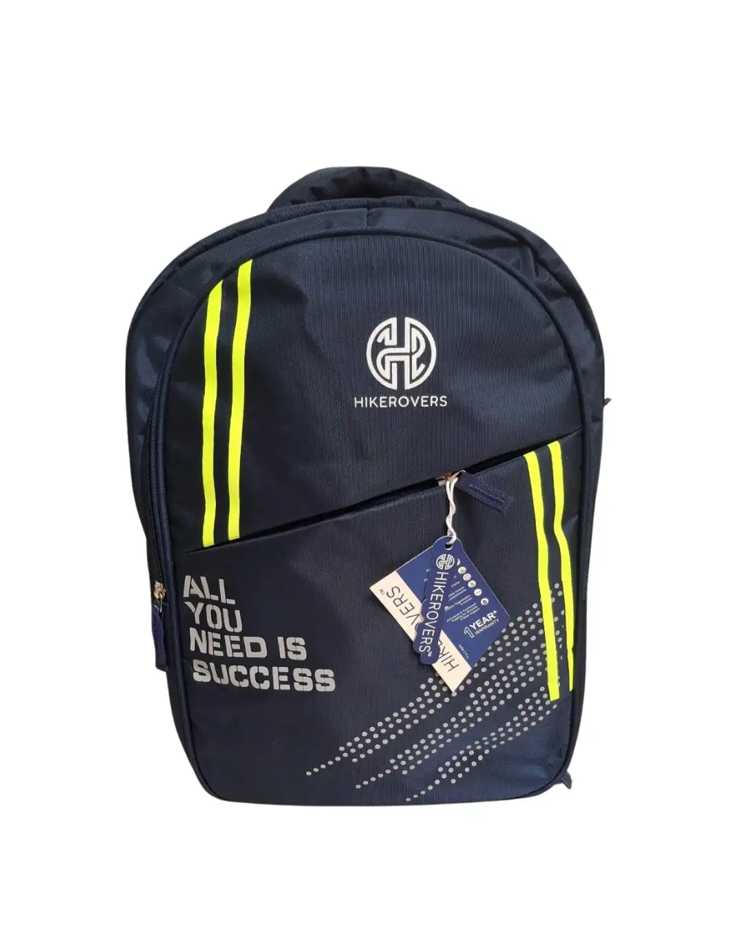 Hikerovers Black Bagpack Yellow Strips 