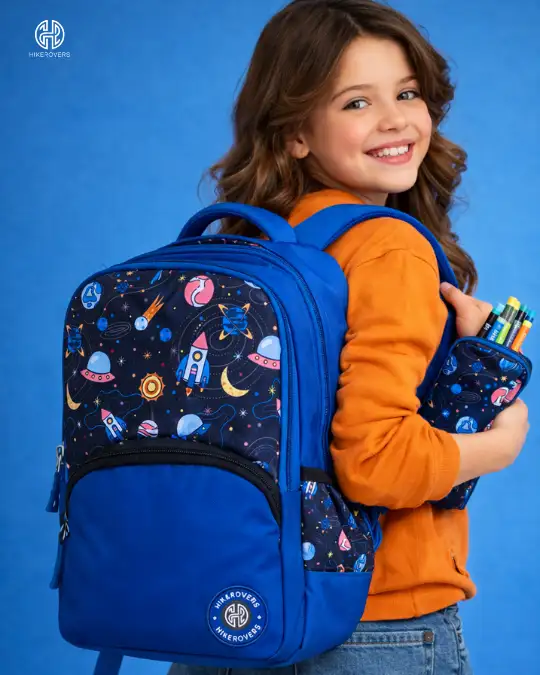 Hikerovers Blue School Bagpack