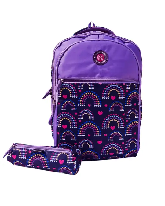 Hikerovers Purple School Bagpack