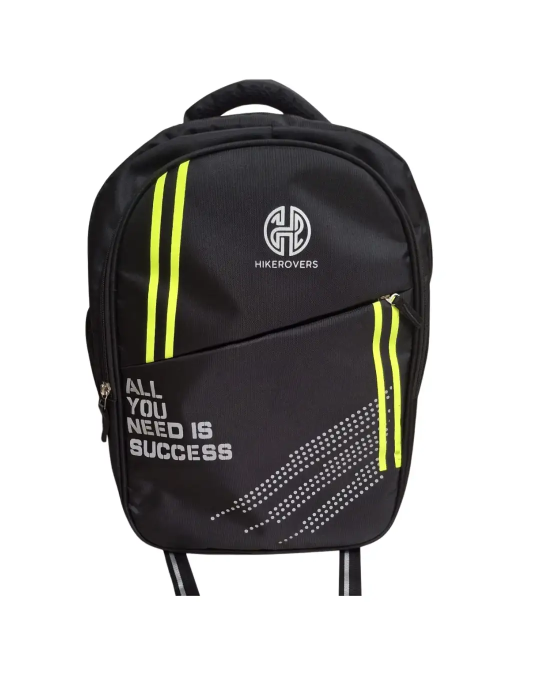 Hikerovers Black Bagpack Yellow Strips 